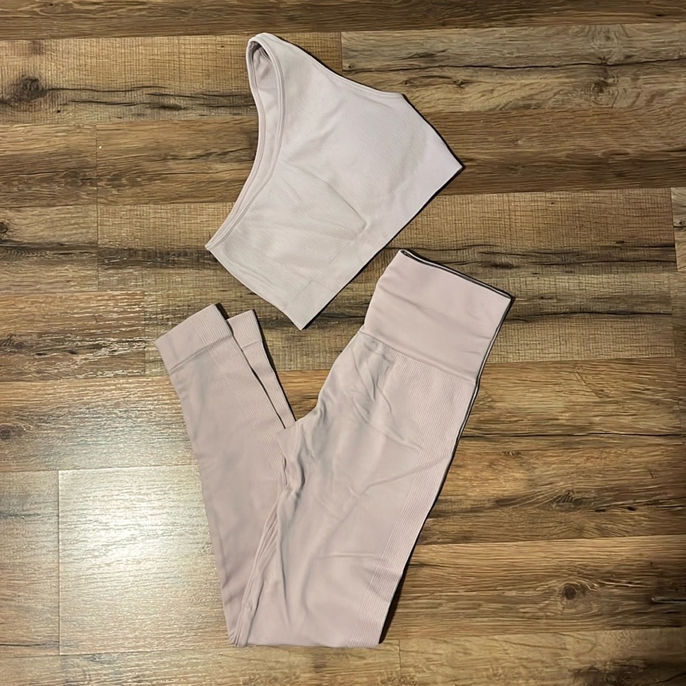 One shoulder Active Wear Set